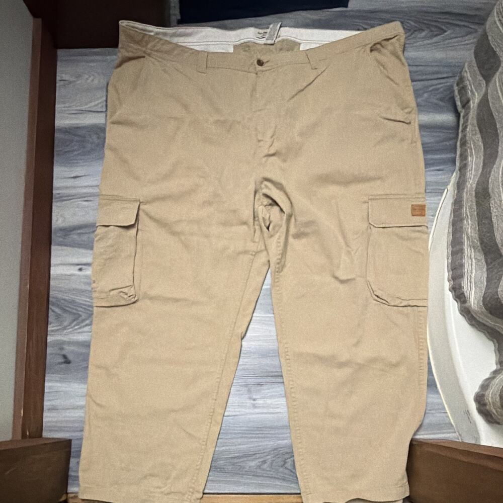 Polo Jeans Co Ralph Lauren Men’s 52x30 Khaki Cargo Pants Utility Y2K Big & Tall